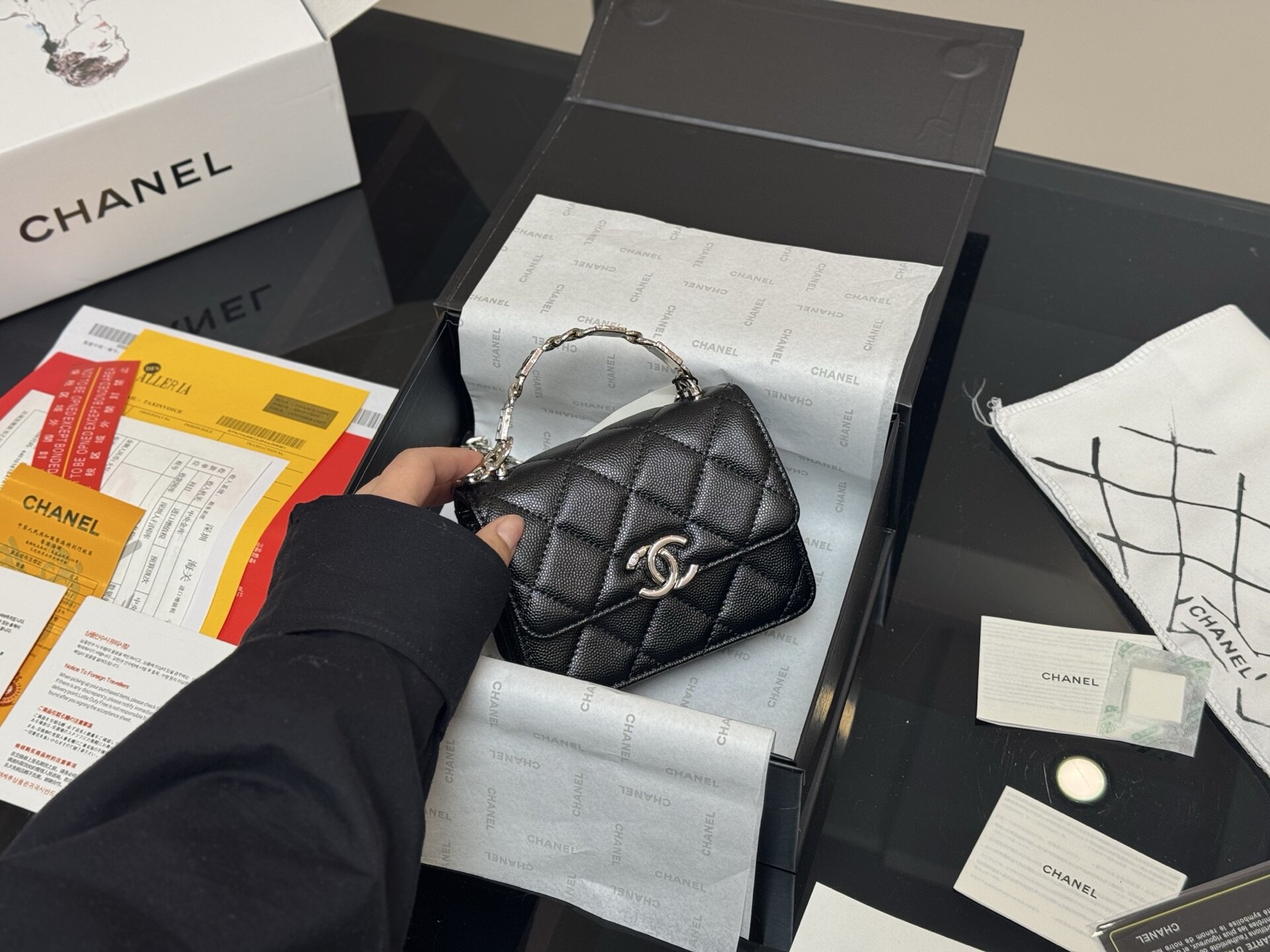 chanel money clip 13 10cm 2